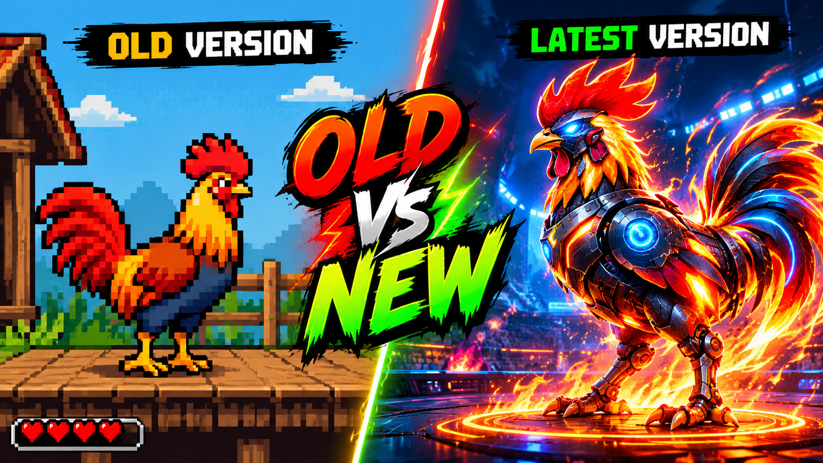 Manok na Pula Old Versions vs Latest Version